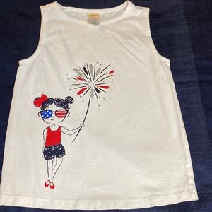 Girls cute 4th of July T-shirt